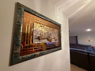 Framed 3D Metal Relief Wall Art