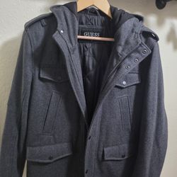 Guess Men's Wool Coat,  Size M