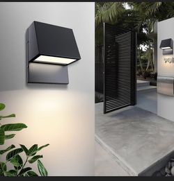 2 LED Modern Outdoor Wall Light, 