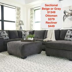 Sectional On Sale Includes Pillows More Colors Also