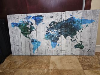 World Map picture frames