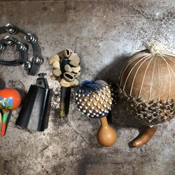 Assorted percussion instruments