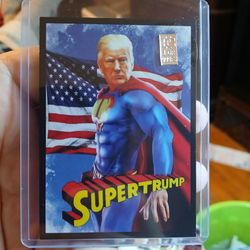 Donald Trump Superman card