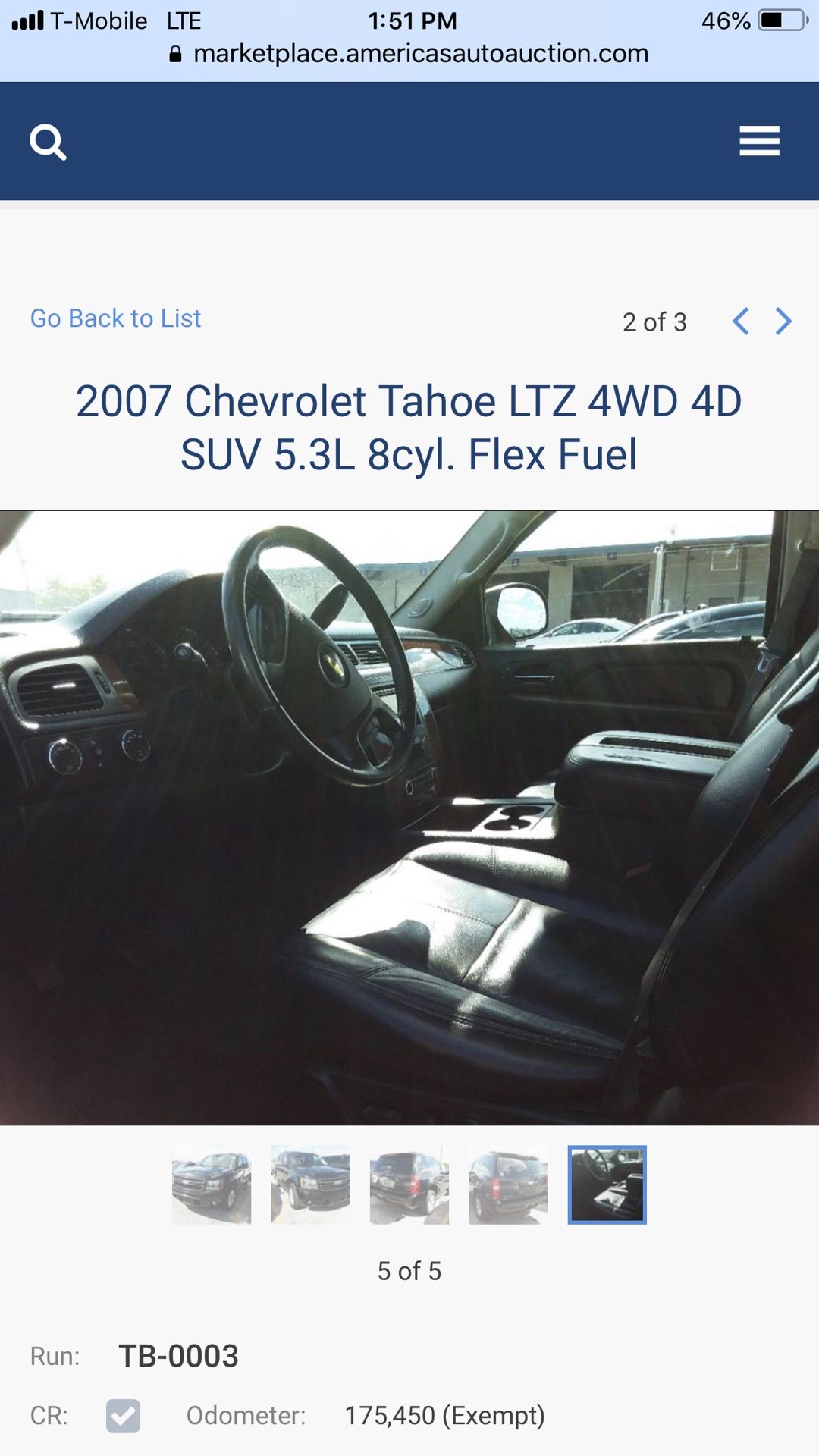 2007 Chevorlet Tahoe 4x4
