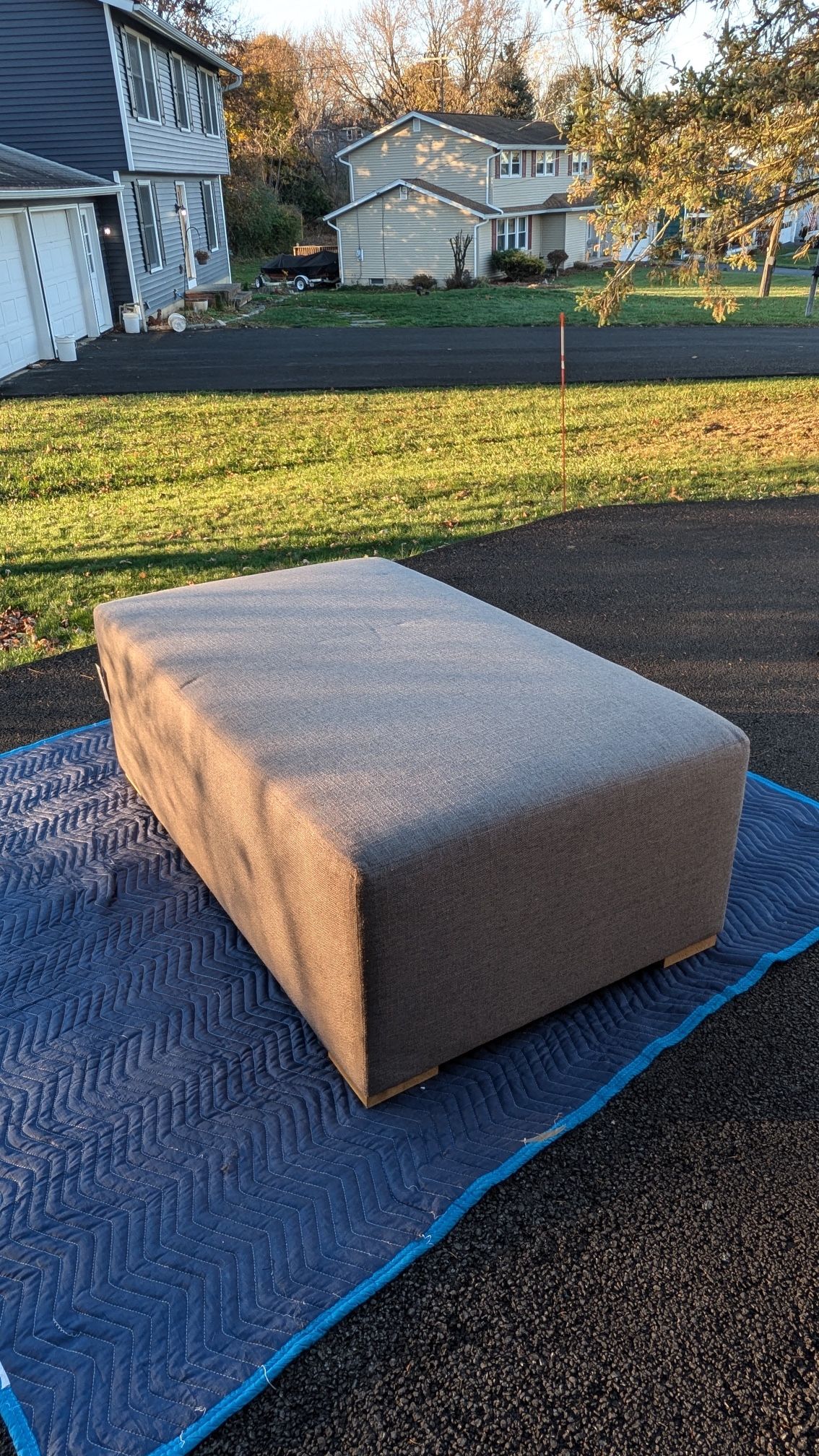 Brand New Pottery Barn Universal Upholstered Ottoman
