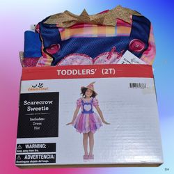 Way to Celebrate Scarecrow Sweetie Toddler Costume 2T