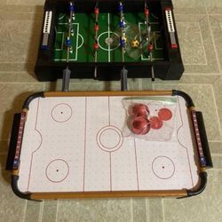 2-in-1 Air hockey and football Games