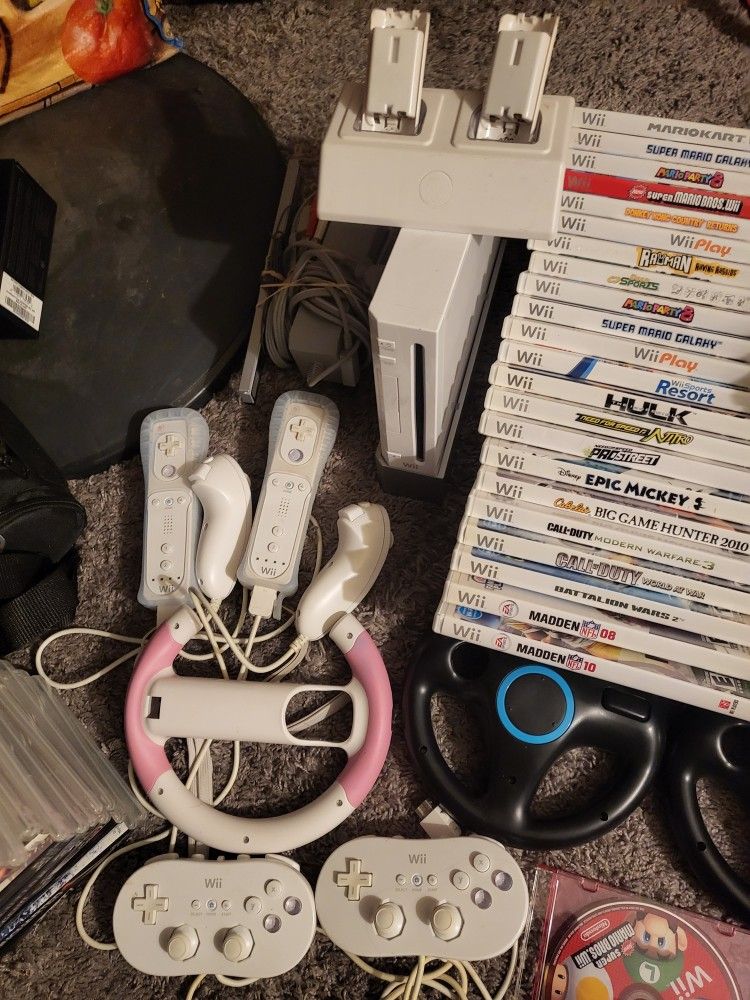 Wii Consoles With Accessories And Games