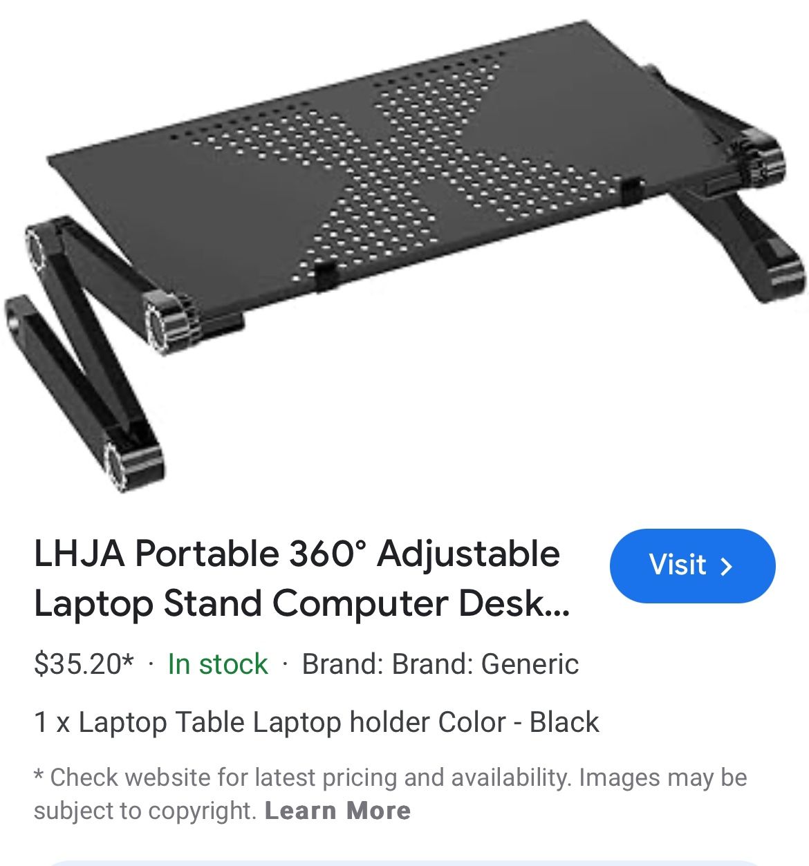 Portable 360 Adjustable Laptop Stand Computer