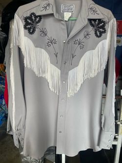 H Bar C California Ranchwear Western Fringe Shirt