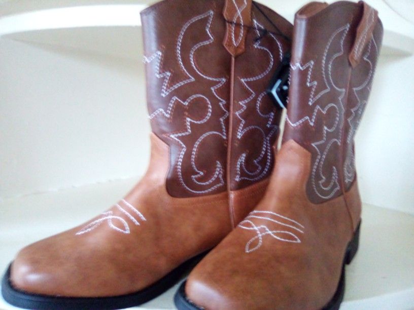 Cowboy Brown Leather Boots
