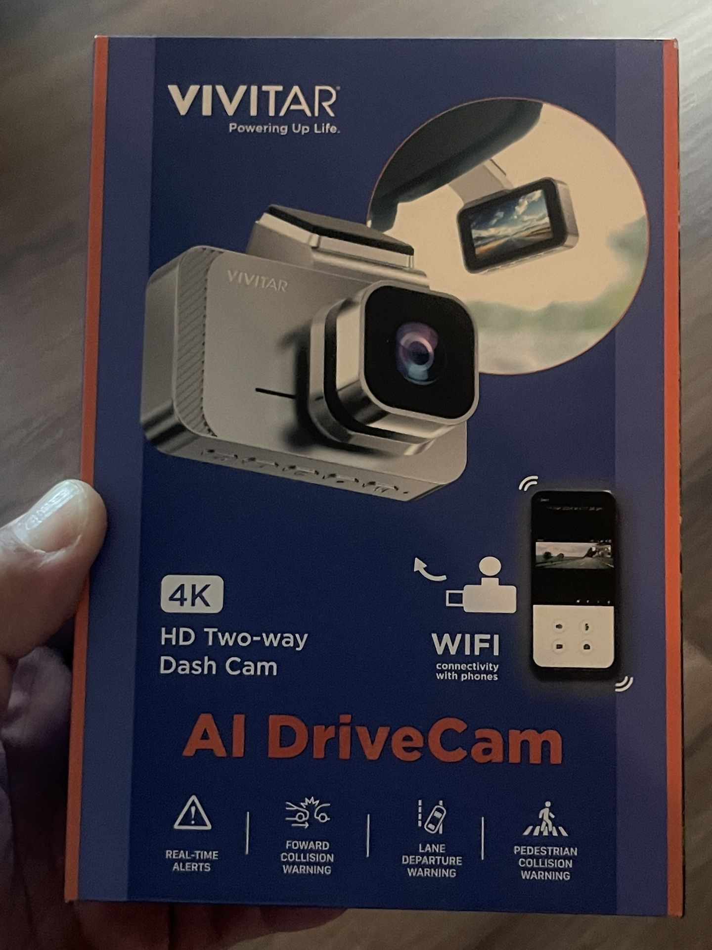 vivitar 4k two-way dash cam