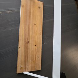 Wood And Metal Shelf