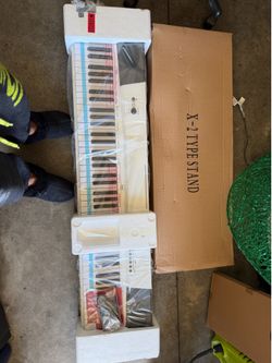 Electronic Keyboard with X-2 Type Stand