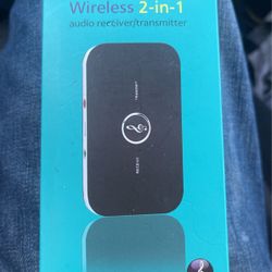 Wireless 2- In 1  Audio Transmitter / Receiver 
