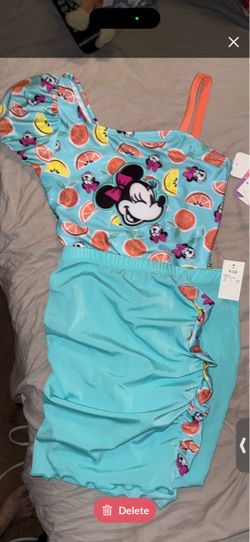 Minnie Mouse One-Piece Swimsuit with Skirt