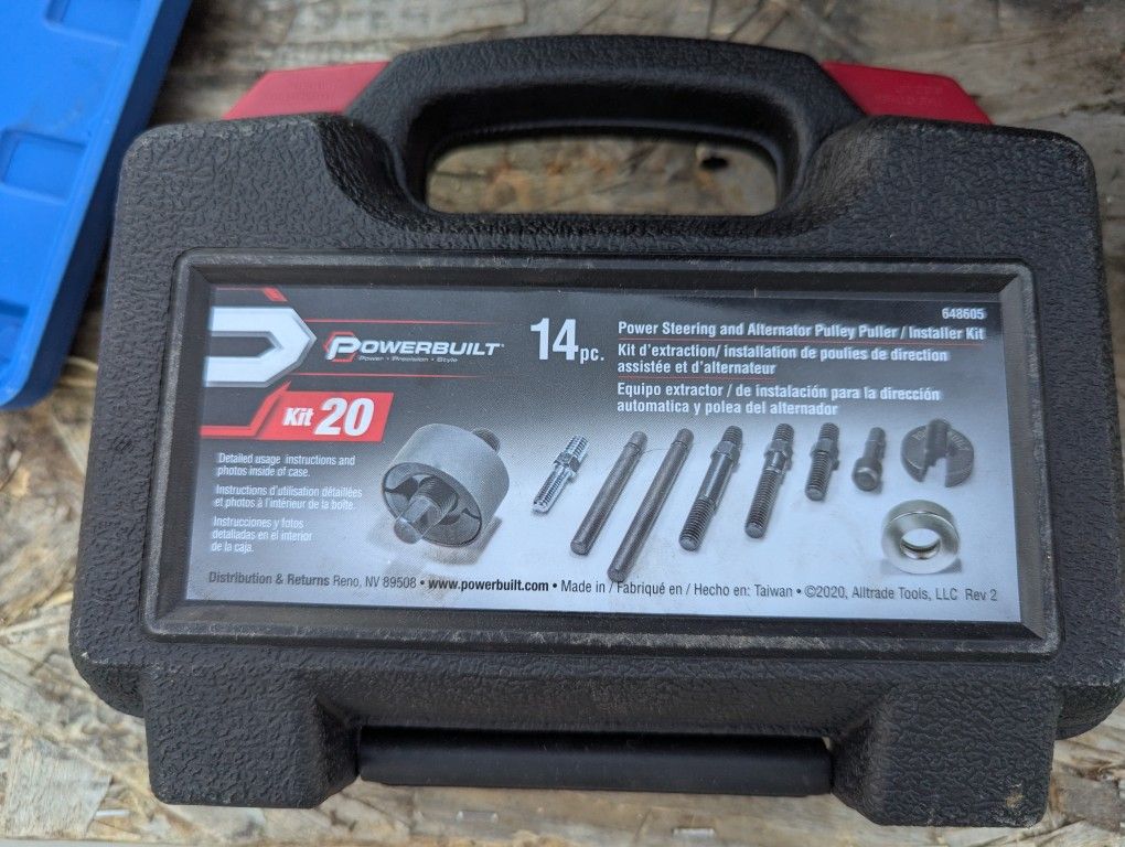 Powerbuilt - 14 PC Power Steering & Alternator Pulley Puller