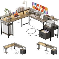 Computer Desk With Led Light