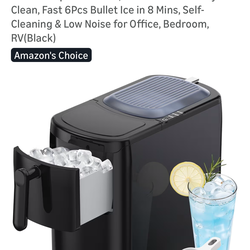 Electactic Bullet Ice Maker 18Lbs/Day Compact Z3912 Black
