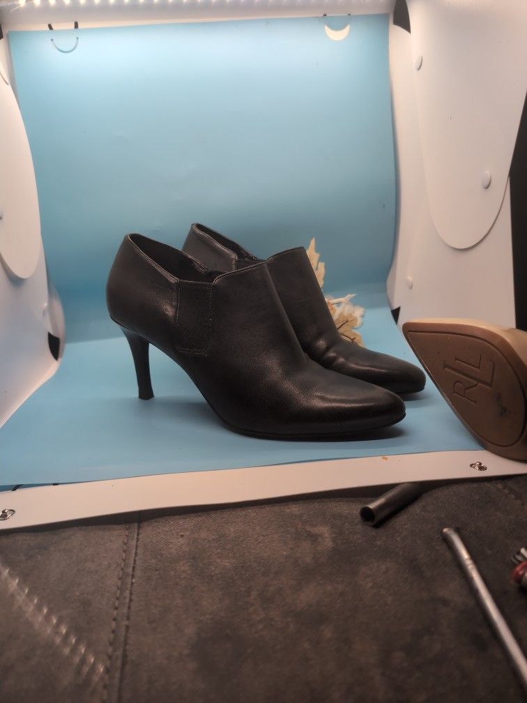 Cole Haan High Heel Ankle Booties Black Size 9½