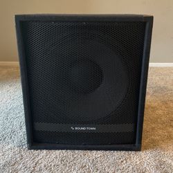 Sound Town 18" 2400W Powered Subwoofer with Class-D Amplifier.