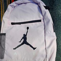 Nike Air Jordan Large  Backpack Bag With Pencil Case PINK 