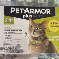 2 New Pet Armor Plus Cat Flea Treatment 