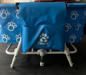 Blue TMKIT elevated pet bathtub