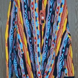 Vintage Y2K Coogi Style Full-Zip Hooded Knit Sweater Size Large, Fits Oversized XL, New With Tags (NWT). Measurements are: 26 x 31. 