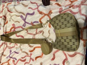 Bebe Monogram Sling Bag with Coin Purse