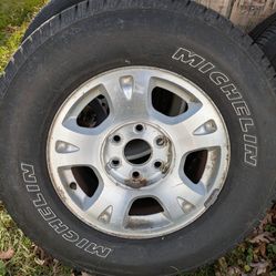 6 X 5.5-inch or 6x139.7mm Michelin Wheels And Tires