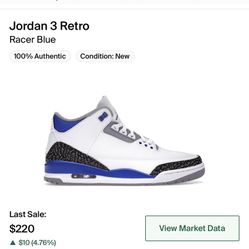 Air Jordan 3 Racer Blue