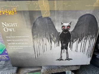 Spirit Halloween Night Owl Animatronic Decoration