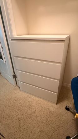 White 4-Drawer Dresser