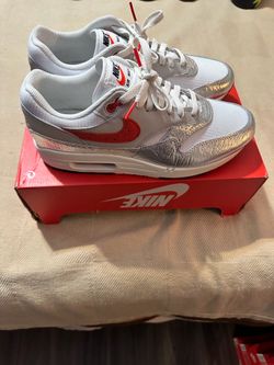 Size 10 - Nike Air Max 1 Premium SE Hot Sauce Worn 1 Time Box Has No Lid