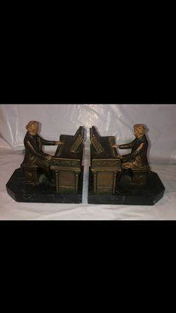 1932 JB HIRSCH BEETHOVEN ANTIQUE BOOKENDS