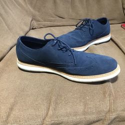 Clarks Blue Suede Shoes-barely Worn-$25.00