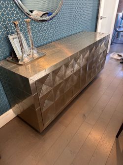 Jonathan Adler talitha 70 inch credenza in nickel