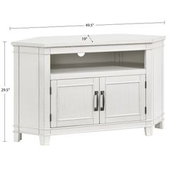 Corner tv stand. White. New in box
49.5x19x29.5"

$240 FIRM