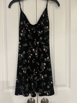 Black Floral Dress 