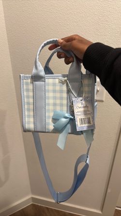 White & light blue purse (Brand New)
