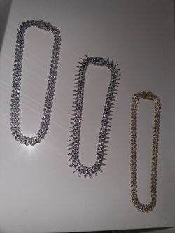 Silver and gold chains