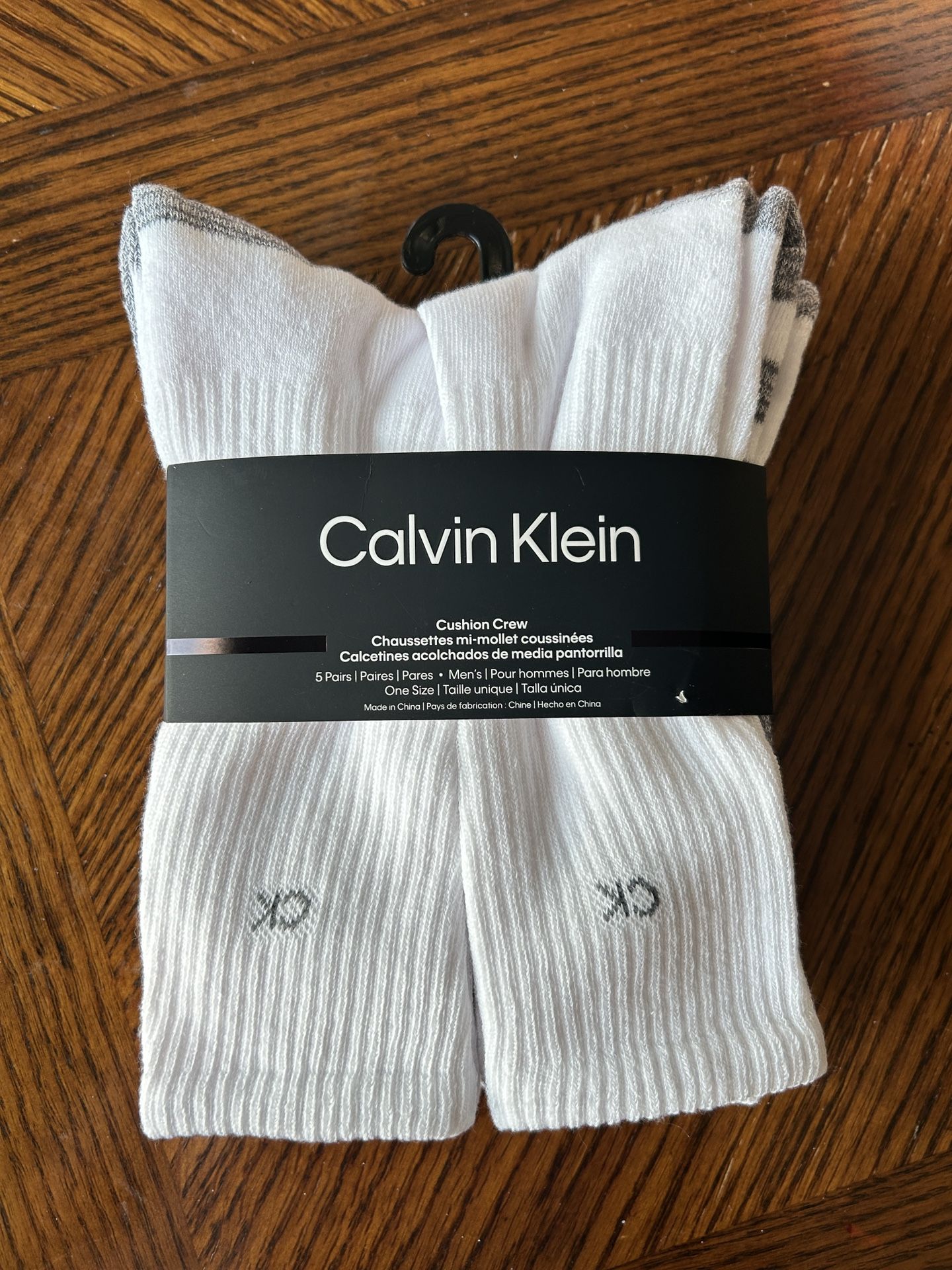 NWT Calvin Klein Men's cushion crew socks 5 pairs