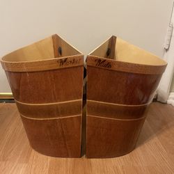 Hand Crafted Wooden Bike Baskets/Panniers