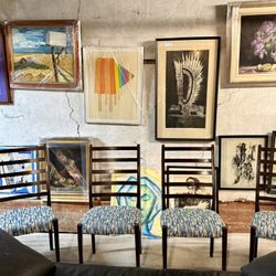 Svenguard MCM Rosewood Ladder back Set 6