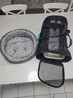 Puppy carrier and small puppy bed
