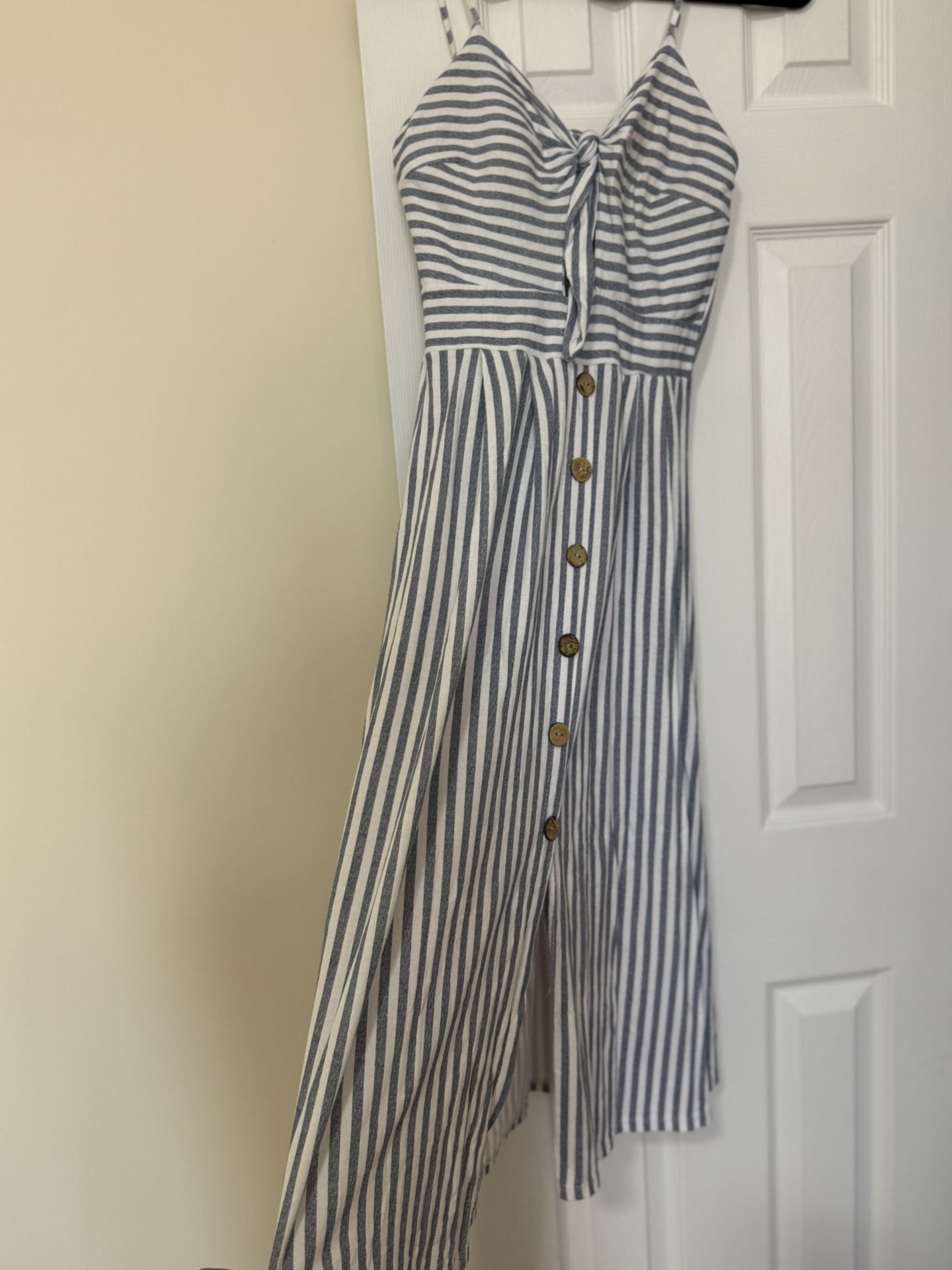 Striped Sundress - Blue & White