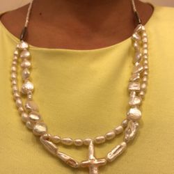 7 pearl shapes Endless necklace