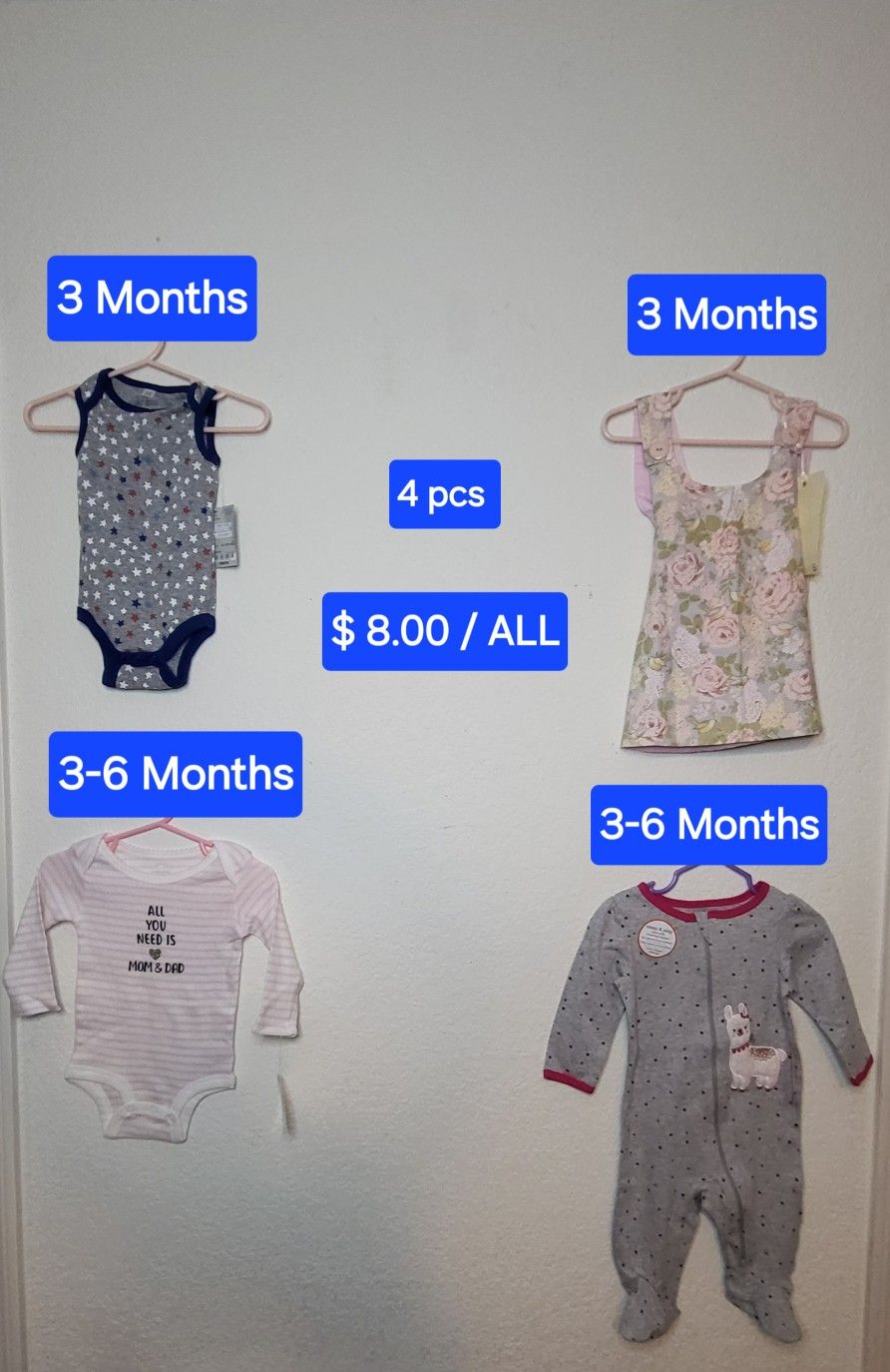 ** NEW ** 3 Months And 3-6 Months Clothing Bundle