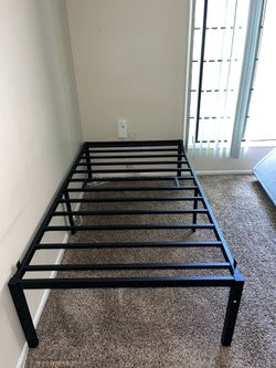 Metal twin bed frame
